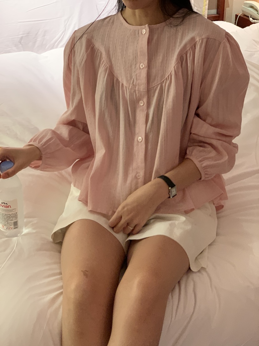 NOUVEAU韓國代購女士新品26夏季時尚休閑熱賣真品襯衫蕾絲衫NOUVEAU襯衫/蕾絲衫圖色2