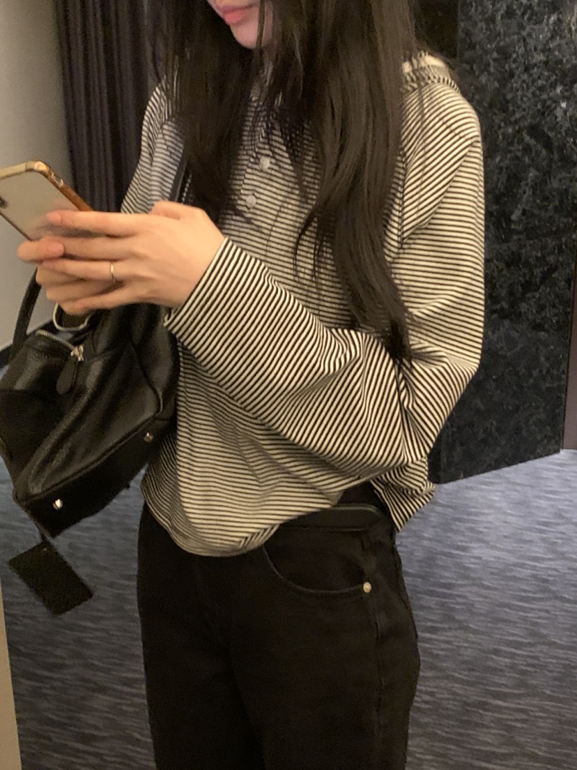 NOUVEAU東大門代購女裝新品人氣推薦熱賣時尚長袖T恤連帽衫NOUVEAU長袖T恤