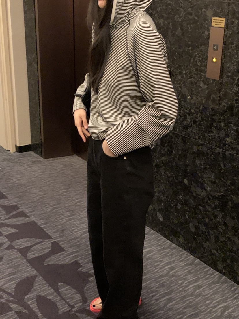 NOUVEAU東大門代購女裝新品人氣推薦熱賣時尚長袖T恤連帽衫NOUVEAU長袖T恤