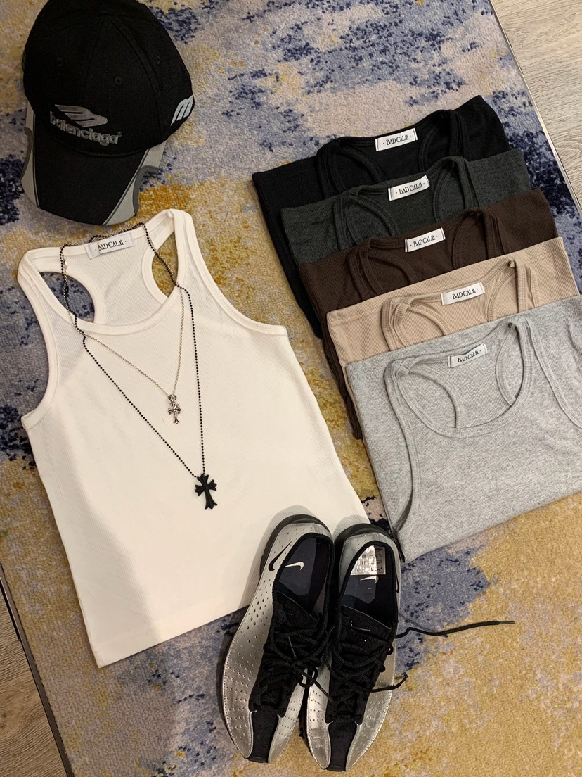 BADCALM東大門直郵女士新品26夏季人氣時尚休閑吊帶背心無袖BADCALM吊帶/背心