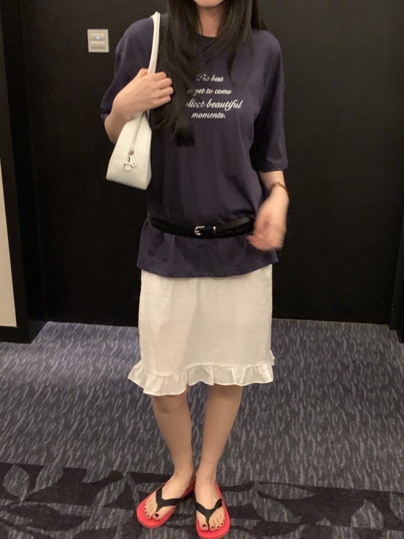 NOUVEAU韓國代購女裝新品熱賣推薦26夏季人氣T恤不含腰帶NOUVEAUT恤圖色2