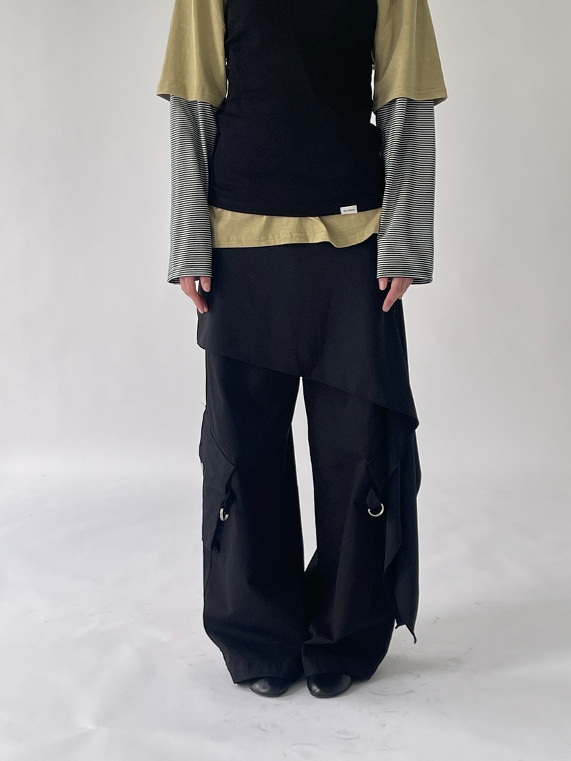 ANOTHER AVENUE東大門實拍女士新品人氣26夏季短裙不對稱氨綸ANOTHER AVENUE短裙