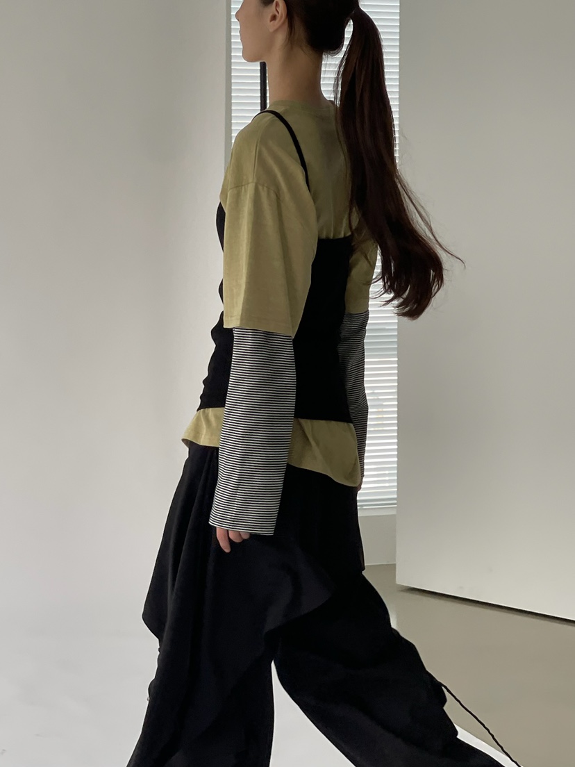 ANOTHER AVENUE東大門實拍女士新品人氣26夏季短裙不對稱氨綸ANOTHER AVENUE短裙