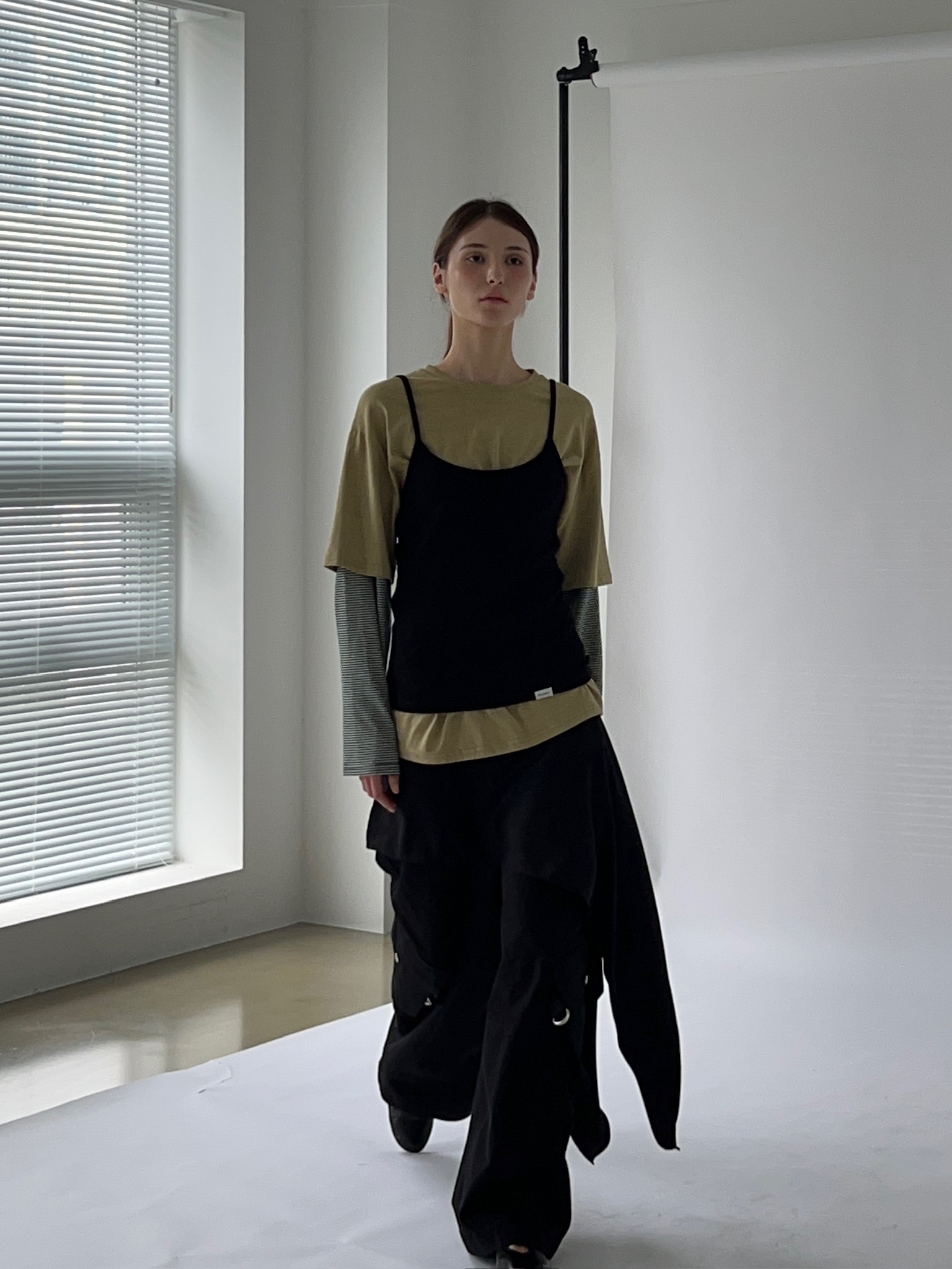 ANOTHER AVENUE東大門實拍女士新品人氣26夏季短裙不對稱氨綸ANOTHER AVENUE短裙