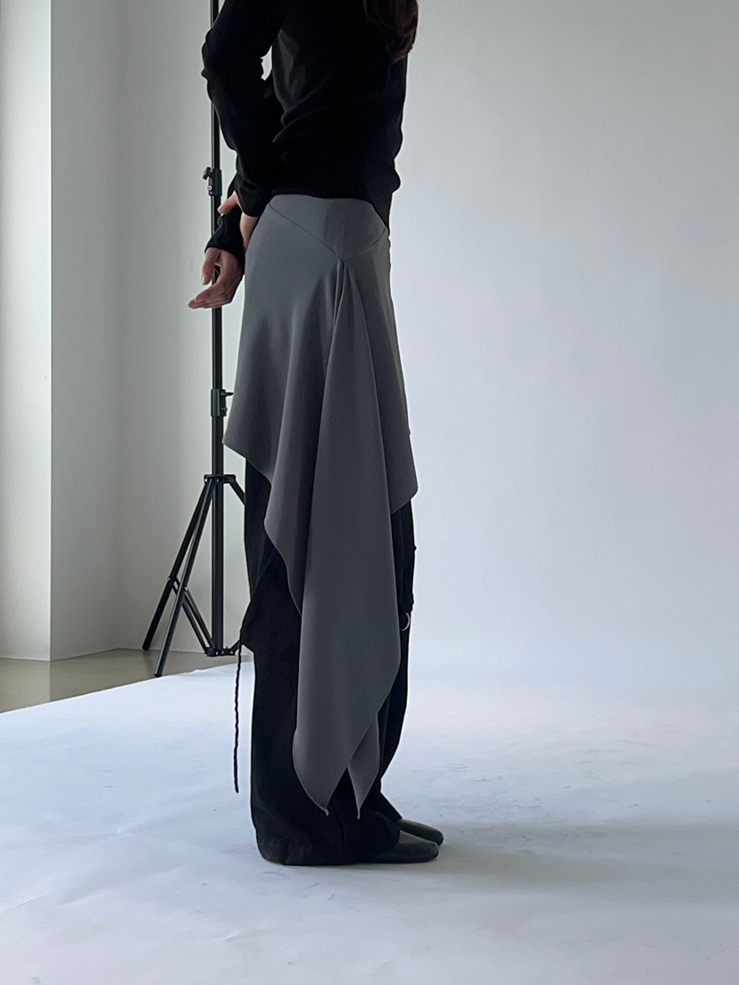 ANOTHER AVENUE東大門實拍女士新品人氣26夏季短裙不對稱氨綸ANOTHER AVENUE短裙