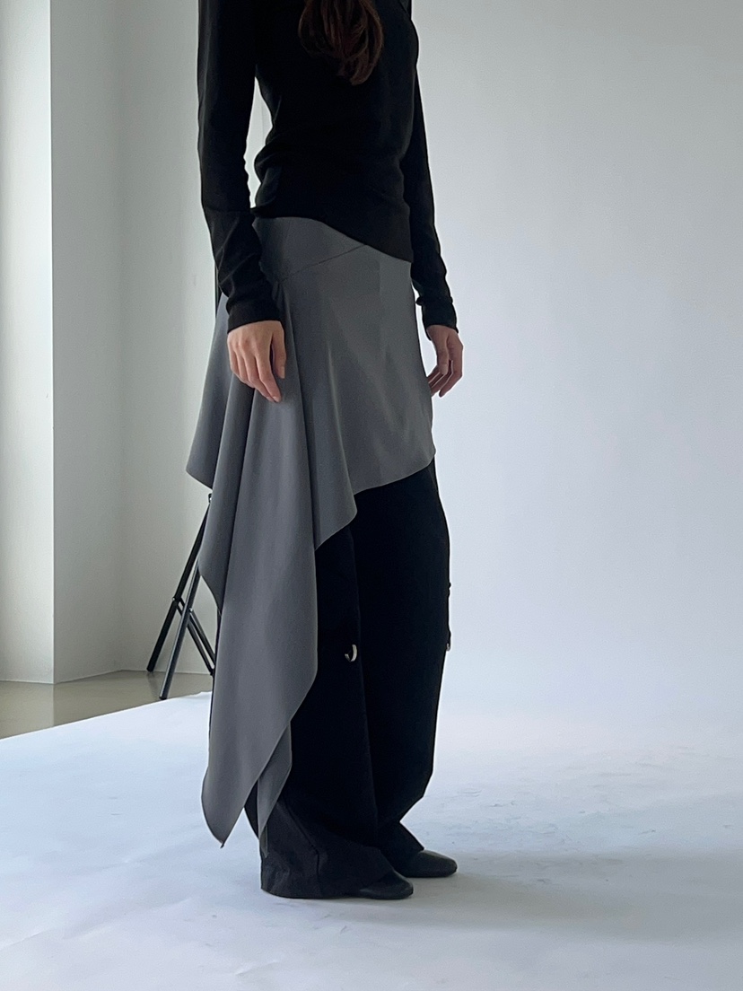 ANOTHER AVENUE東大門實拍女士新品人氣26夏季短裙不對稱氨綸ANOTHER AVENUE短裙