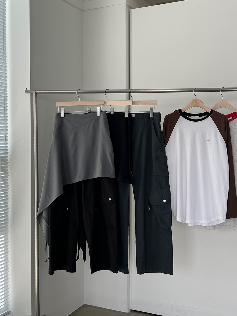 ANOTHER AVENUE東大門實拍女士新品人氣26夏季短裙不對稱氨綸ANOTHER AVENUE短裙