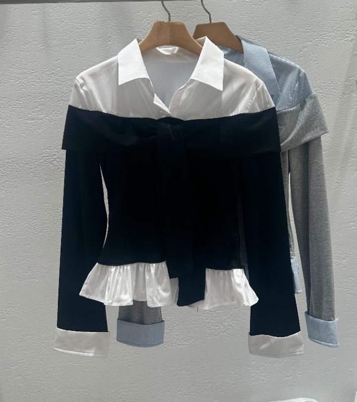 CRONG韓國直郵女士新品人氣熱賣時尚休閑推薦真品襯衫蕾絲衫CRONG襯衫/蕾絲衫