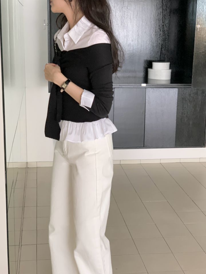 CRONG韓國直郵女士新品人氣熱賣時尚休閑推薦真品襯衫蕾絲衫CRONG襯衫/蕾絲衫