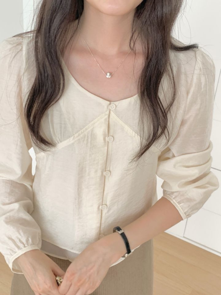 CRONG東大門實拍女士新款真品熱賣推薦人氣休閑襯衫蕾絲衫CRONG襯衫/蕾絲衫