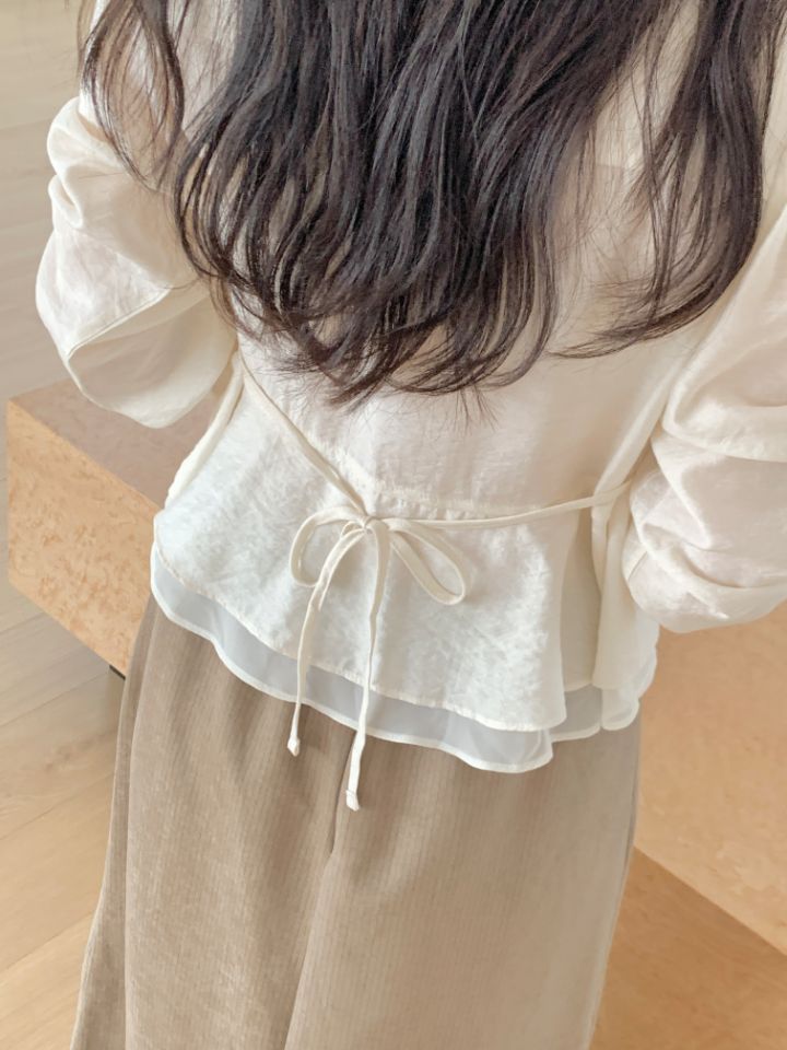 CRONG東大門實拍女士新款真品熱賣推薦人氣休閑襯衫蕾絲衫CRONG襯衫/蕾絲衫