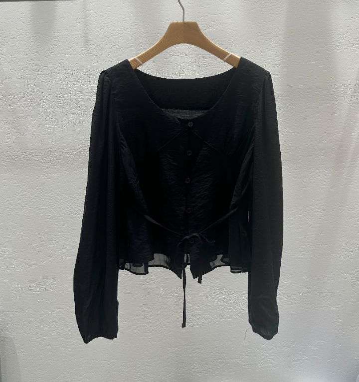CRONG東大門實拍女士新款真品熱賣推薦人氣休閑襯衫蕾絲衫CRONG襯衫/蕾絲衫圖色2