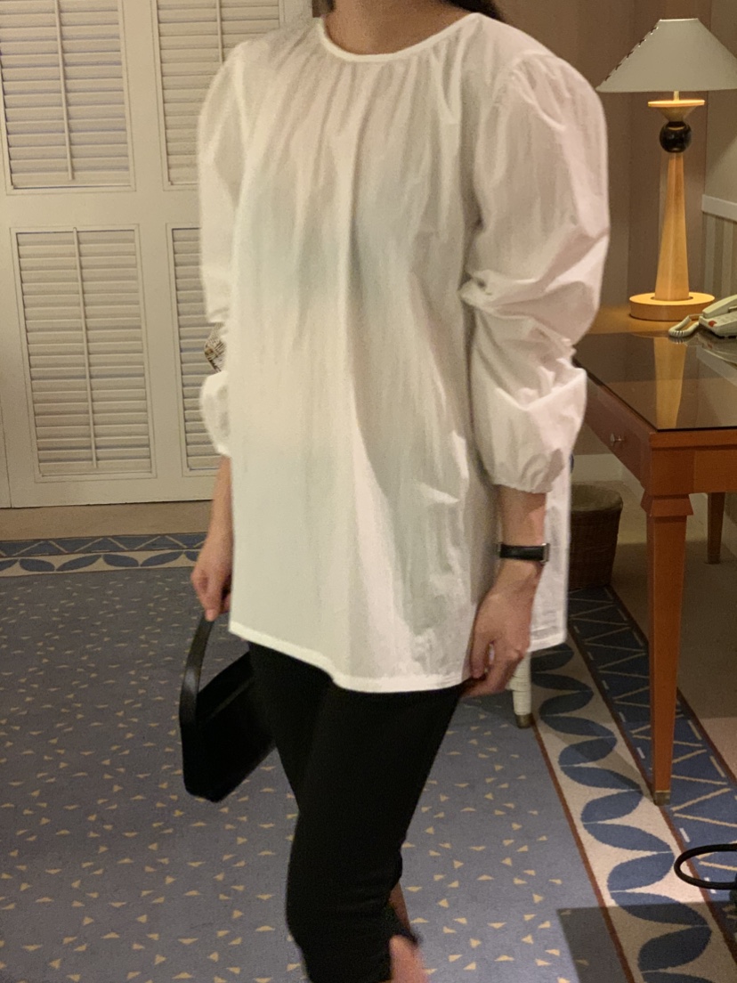 NOUVEAU東大門實拍女士新品時尚真品26夏季襯衫蕾絲衫褶皺NOUVEAU襯衫/蕾絲衫