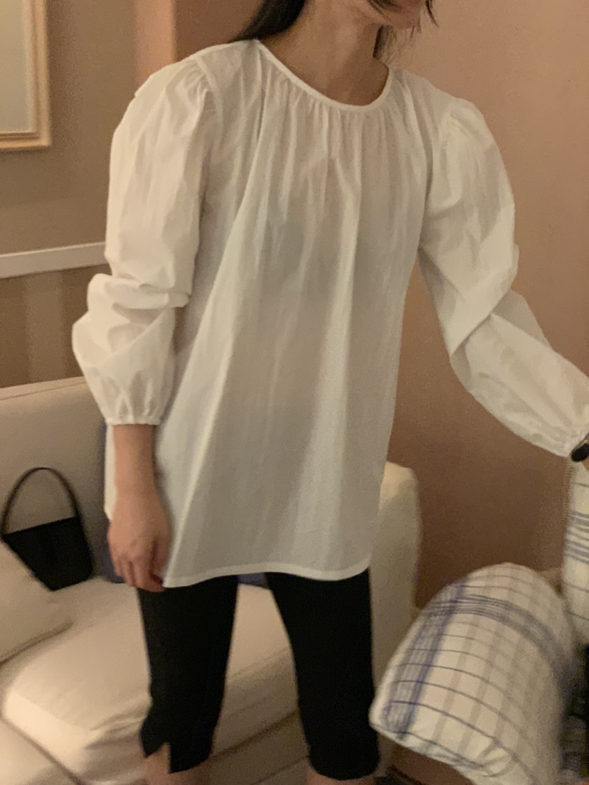 NOUVEAU東大門實拍女士新品時尚真品26夏季襯衫蕾絲衫褶皺NOUVEAU襯衫/蕾絲衫圖色1