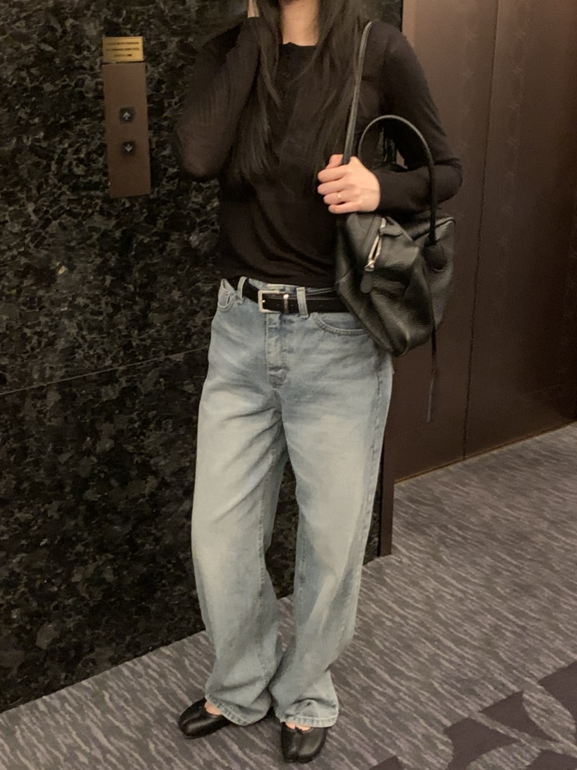 NOUVEAU東大門實拍女士新款休閑熱賣人氣真品推薦時尚牛仔褲NOUVEAU牛仔褲
