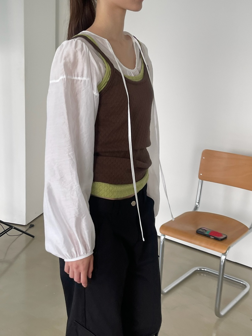 ANOTHER AVENUE東大門代購女士新款26夏季人氣吊帶背心無袖ANOTHER AVENUE吊帶/背心