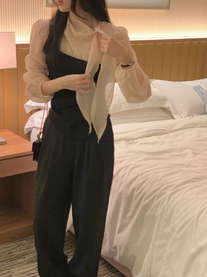 CRONG東大門實拍女士新款26夏季人氣休閑推薦襯衫蕾絲衫兔子CRONG襯衫/蕾絲衫