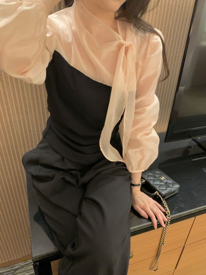 CRONG東大門實拍女士新款26夏季人氣休閑推薦襯衫蕾絲衫兔子CRONG襯衫/蕾絲衫