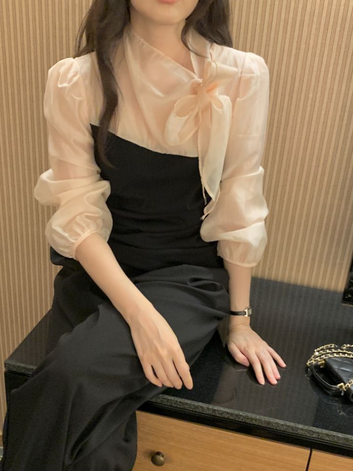CRONG東大門實拍女士新款26夏季人氣休閑推薦襯衫蕾絲衫兔子CRONG襯衫/蕾絲衫