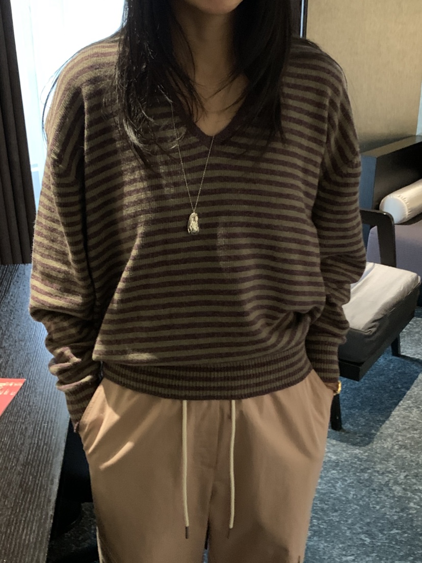 NOUVEAU韓國直郵女裝新款休閑推薦熱賣真品時尚針織衫羊毛NOUVEAU針織衫