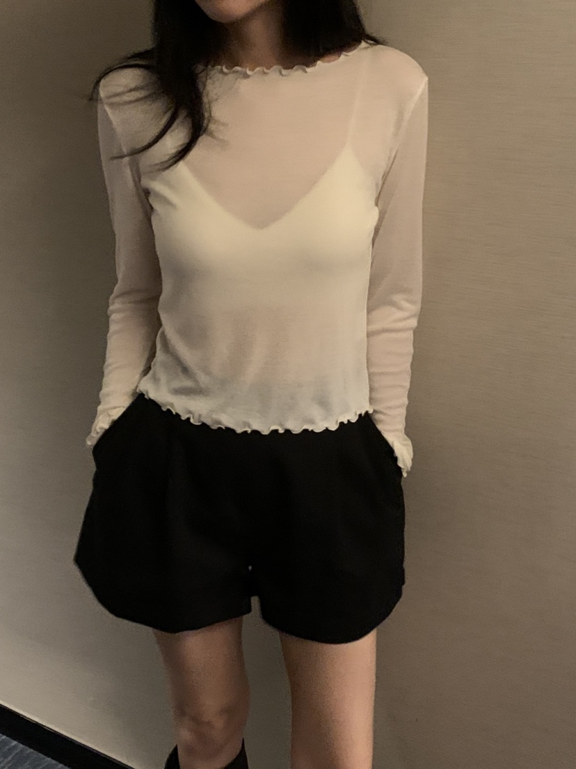 NOUVEAU東大門代購女士新款人氣真品休閑長袖T恤天絲船領NOUVEAU長袖T恤