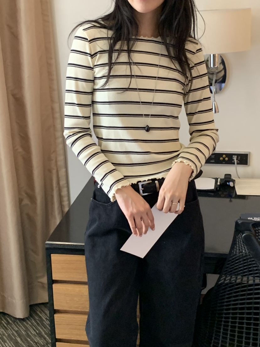 NOUVEAU韓國代購女士新品推薦人氣熱賣休閑時尚26夏季長袖T恤NOUVEAU長袖T恤