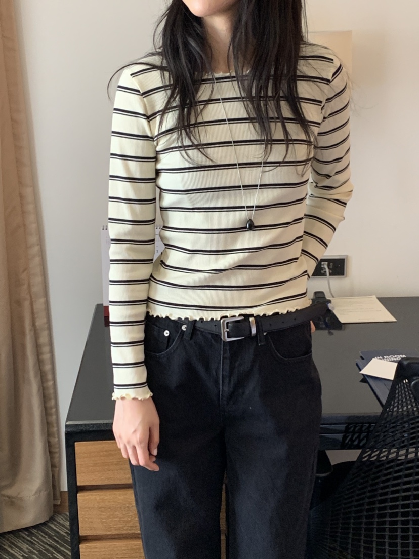 NOUVEAU韓國代購女士新品推薦人氣熱賣休閑時尚26夏季長袖T恤NOUVEAU長袖T恤