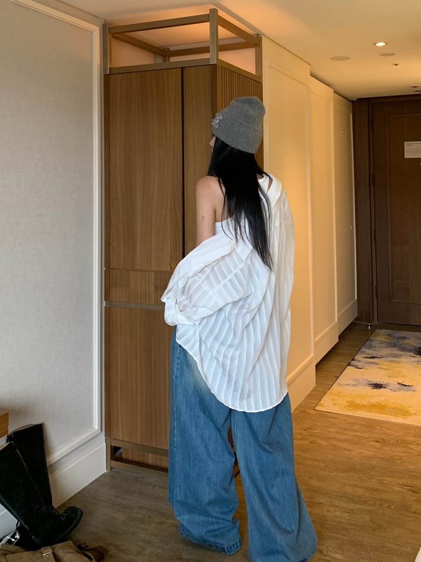 BADCALM韓國直郵女士新款休閑推薦真品人氣時尚襯衫蕾絲衫BADCALM襯衫/蕾絲衫