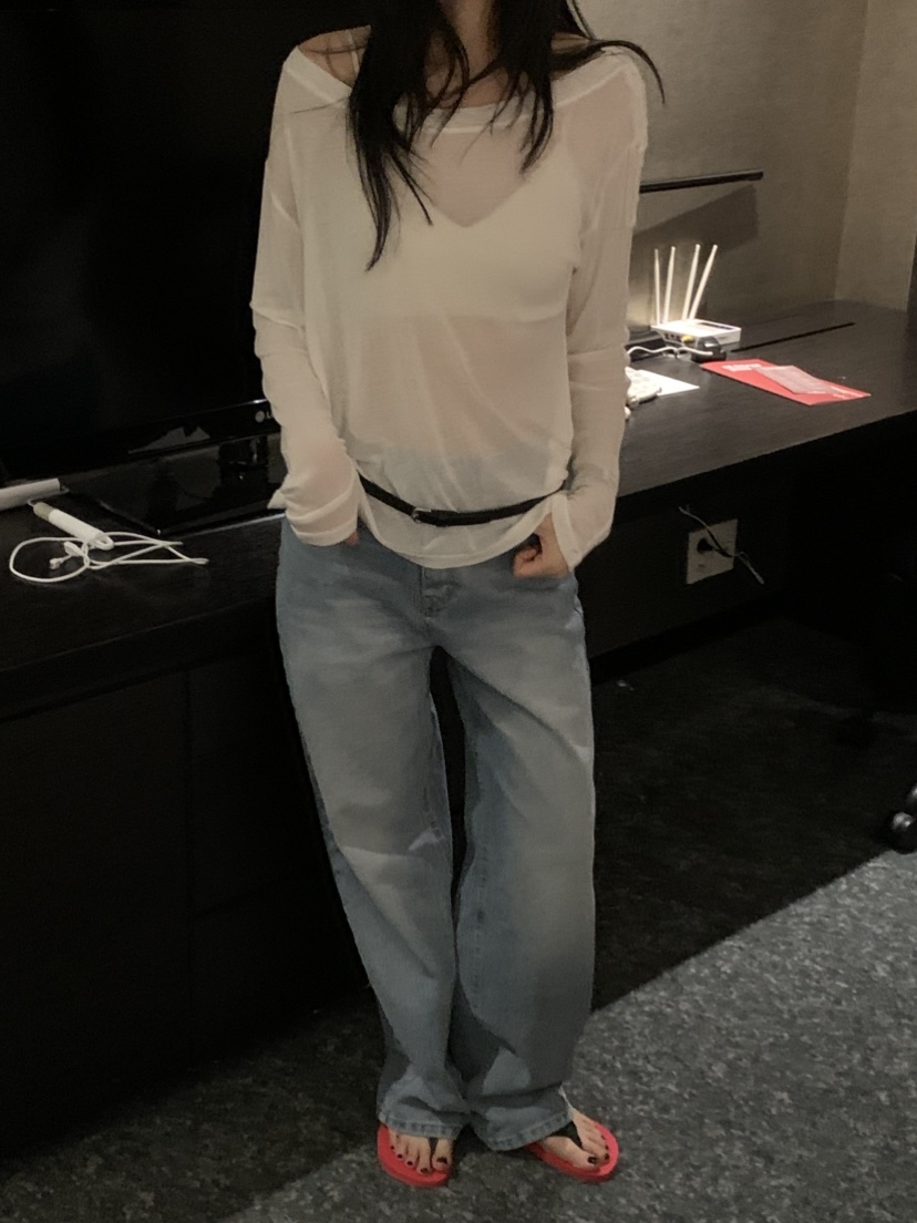 NOUVEAU東大門代購女裝新品熱賣休閑人氣26夏季真品長袖T恤NOUVEAU長袖T恤