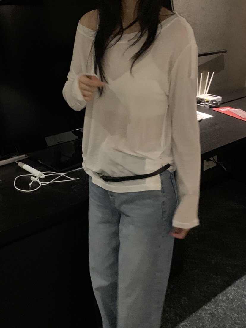 NOUVEAU東大門代購女裝新品熱賣休閑人氣26夏季真品長袖T恤NOUVEAU長袖T恤圖色2