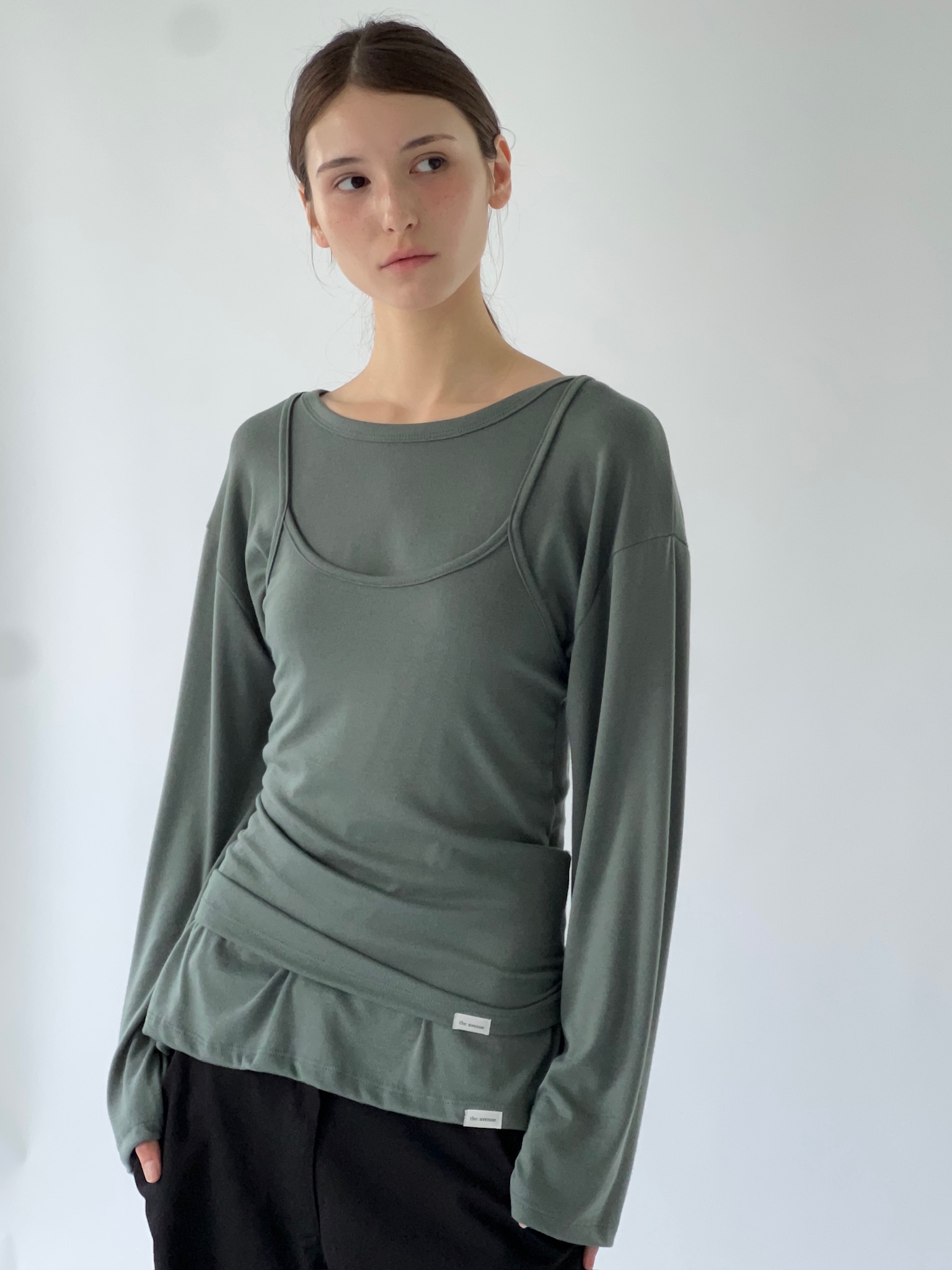 ANOTHER AVENUE東大門實拍女裝新款真品吊帶背心無袖羅紋ANOTHER AVENUE吊帶/背心