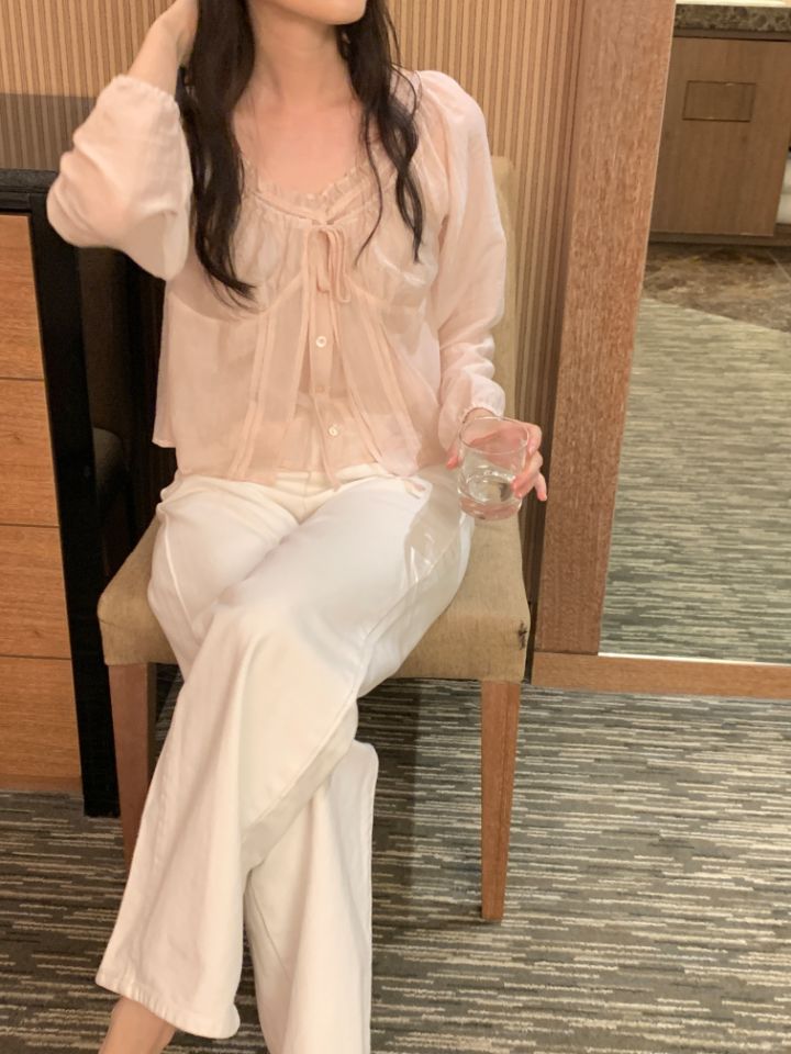 CRONG東大門代購女士新款熱賣人氣休閑推薦真品襯衫蕾絲衫CRONG襯衫/蕾絲衫