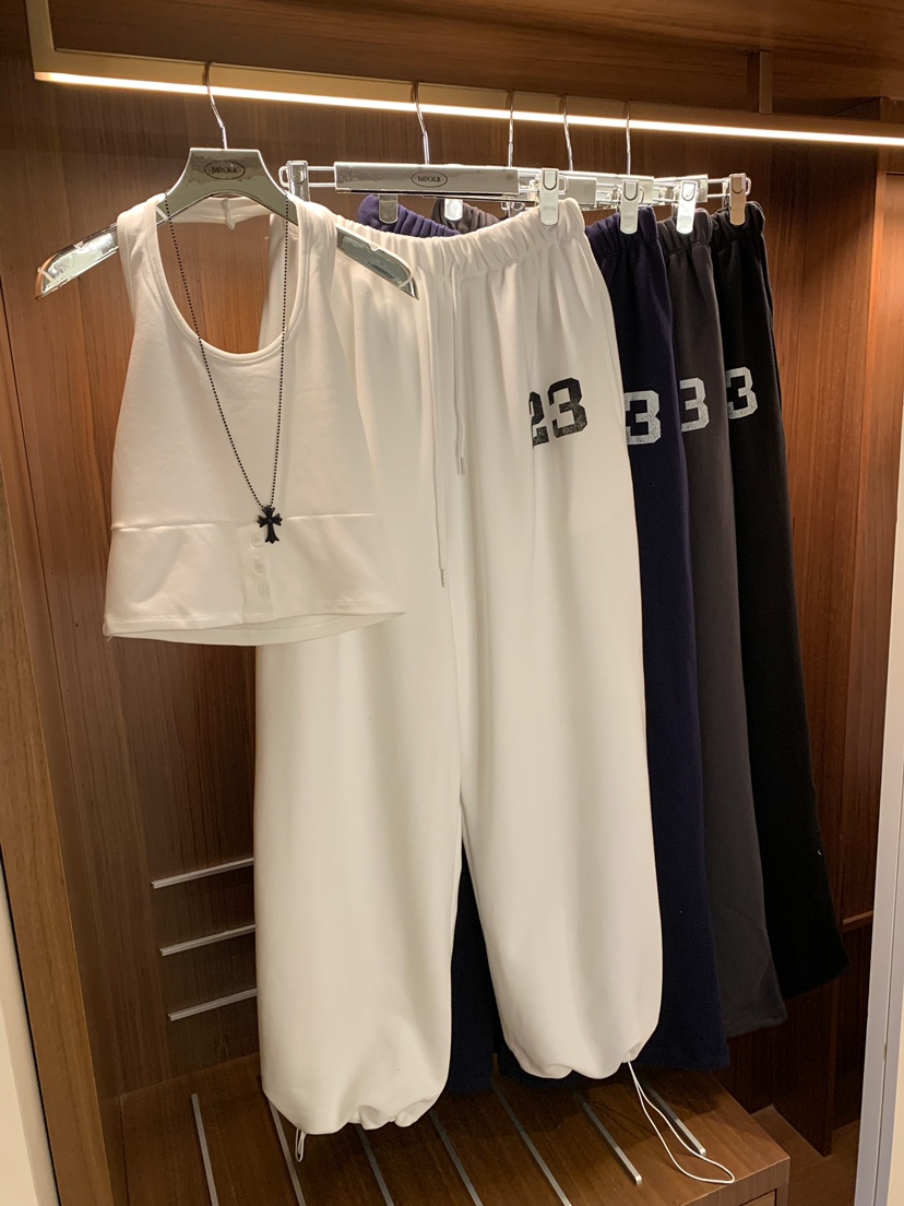BADCALM韓國直郵女裝新品26夏季推薦時尚熱賣休閑真品休閑褲BADCALM休閑褲