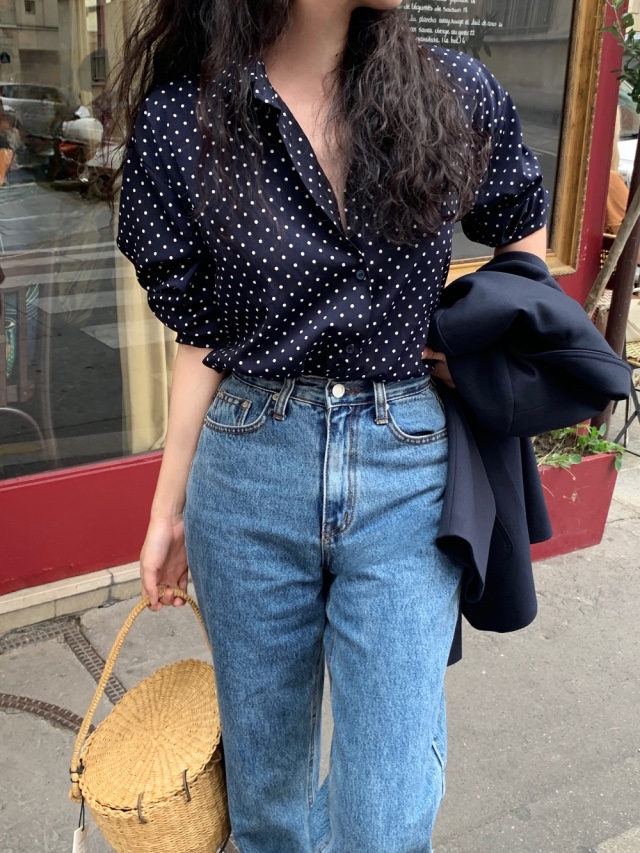 LETAILOR韓國代購女裝新品熱賣人氣休閑真品26夏季襯衫蕾絲衫LETAILOR襯衫/蕾絲衫圖色1