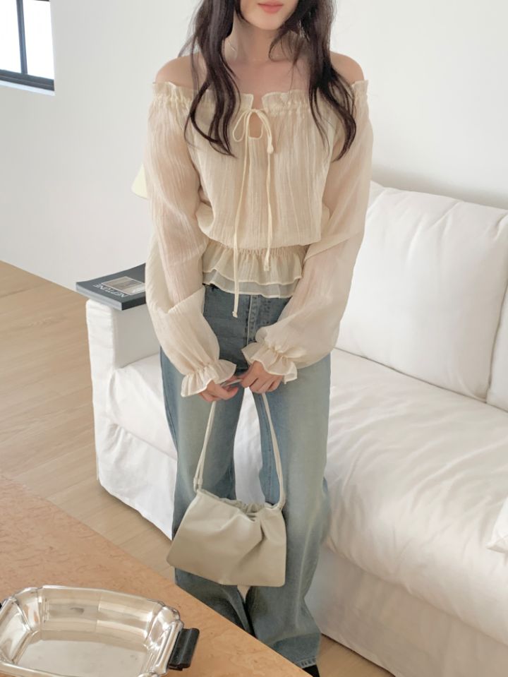CRONG東大門實拍女裝新品26夏季熱賣休閑人氣時尚襯衫蕾絲衫CRONG襯衫/蕾絲衫