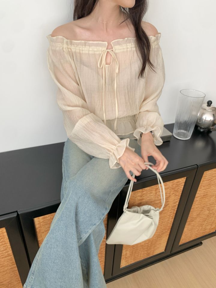 CRONG東大門實拍女裝新品26夏季熱賣休閑人氣時尚襯衫蕾絲衫CRONG襯衫/蕾絲衫