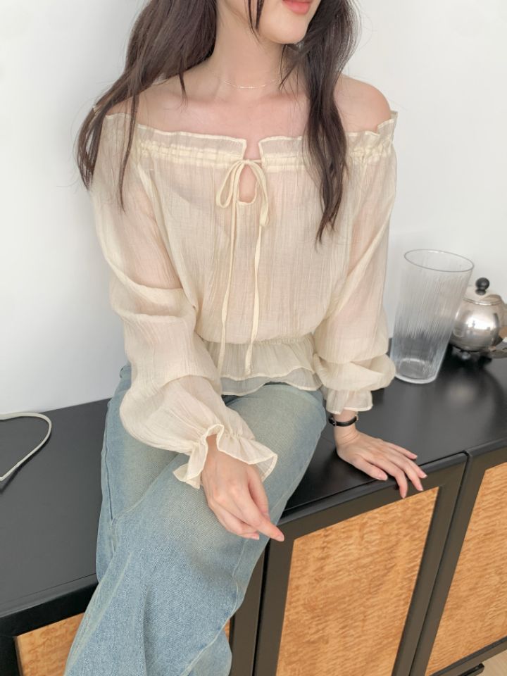 CRONG東大門實拍女裝新品26夏季熱賣休閑人氣時尚襯衫蕾絲衫CRONG襯衫/蕾絲衫