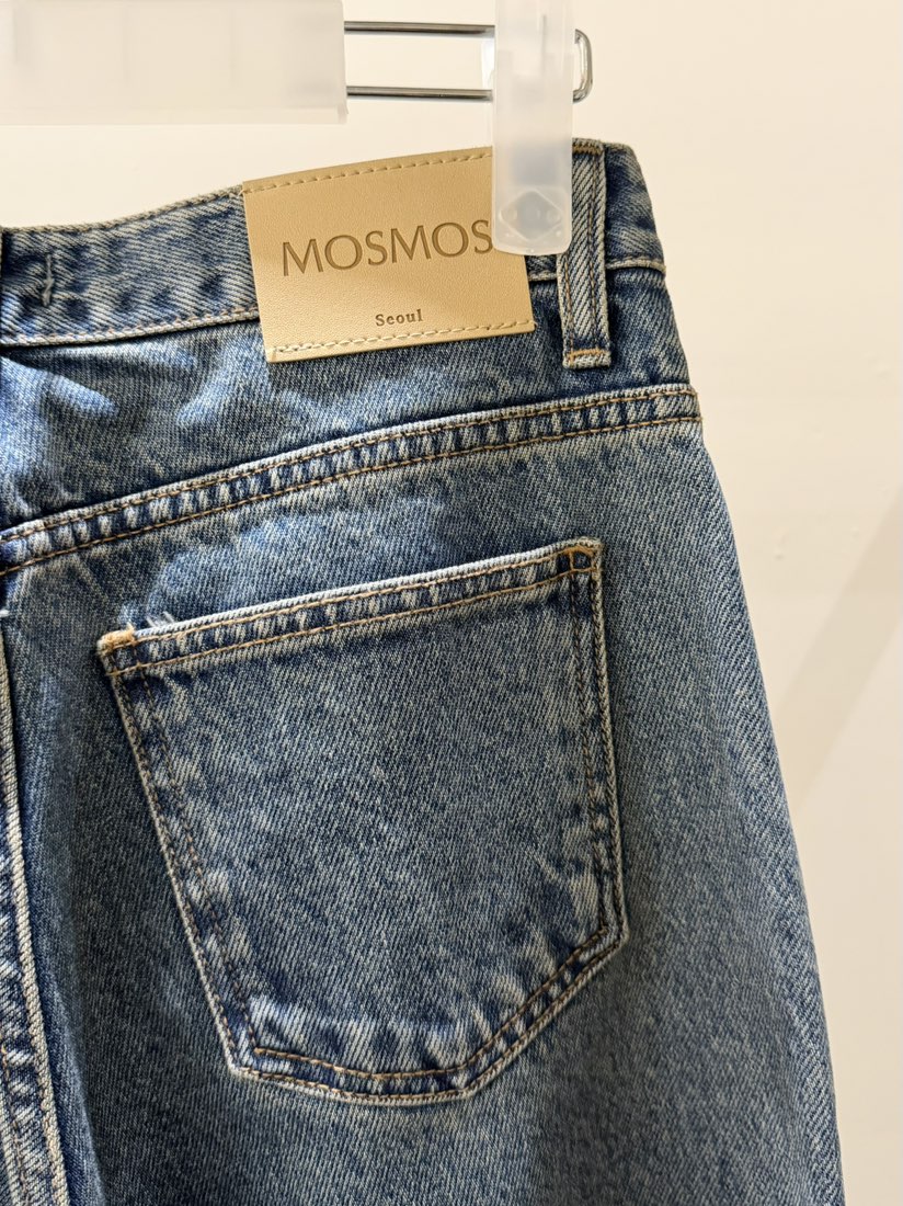 MOSMOS東大門代購女裝新款真品時尚休閑26夏季人氣牛仔褲MOSMOS牛仔褲