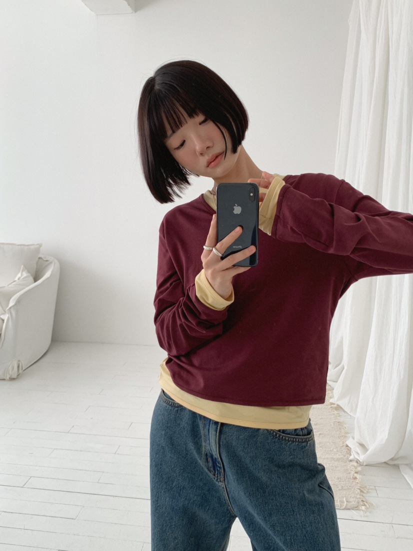 MOSMOS韓國代購女士新款熱賣推薦26夏季人氣真品時尚長袖T恤MOSMOS長袖T恤
