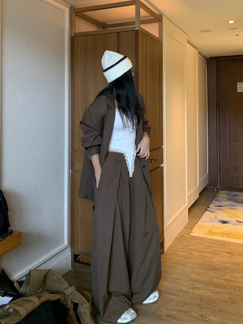 BADCALM東大門實拍女裝新款推薦休閑吊帶背心套裝蕾絲無袖BADCALM吊帶/背心