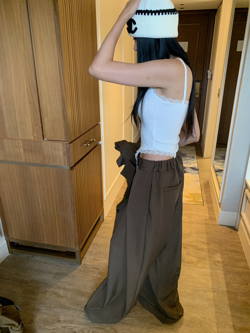 BADCALM東大門實拍女裝新款推薦休閑吊帶背心套裝蕾絲無袖BADCALM吊帶/背心