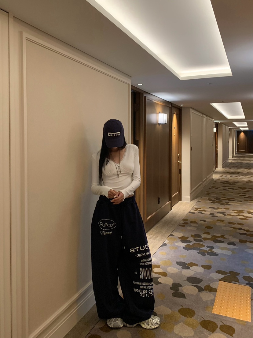 BADCALM東大門直郵女裝新品人氣時尚熱賣26夏季休閑休閑褲BADCALM休閑褲