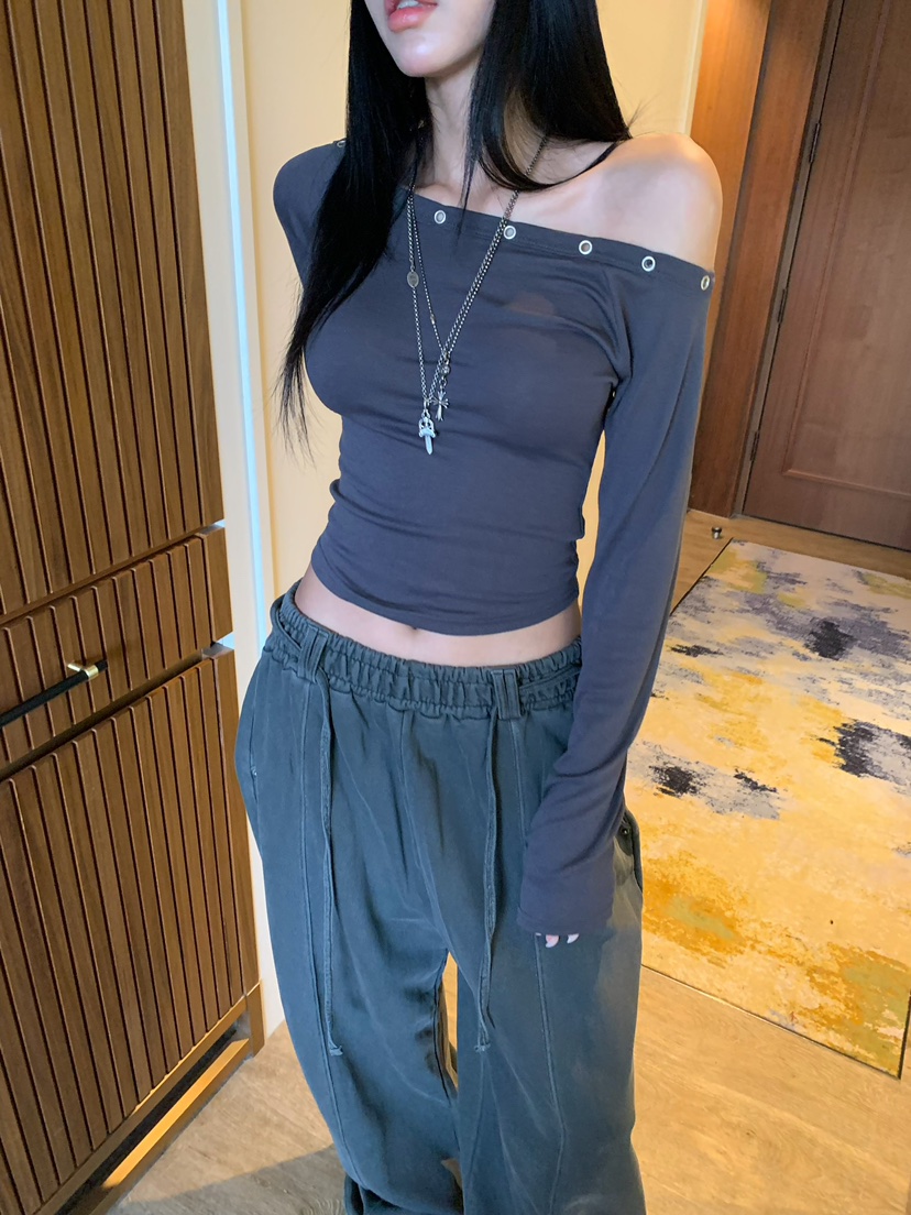 BADCALM韓國直郵女士新品人氣26夏季休閑真品熱賣長袖T恤BADCALM長袖T恤圖色4