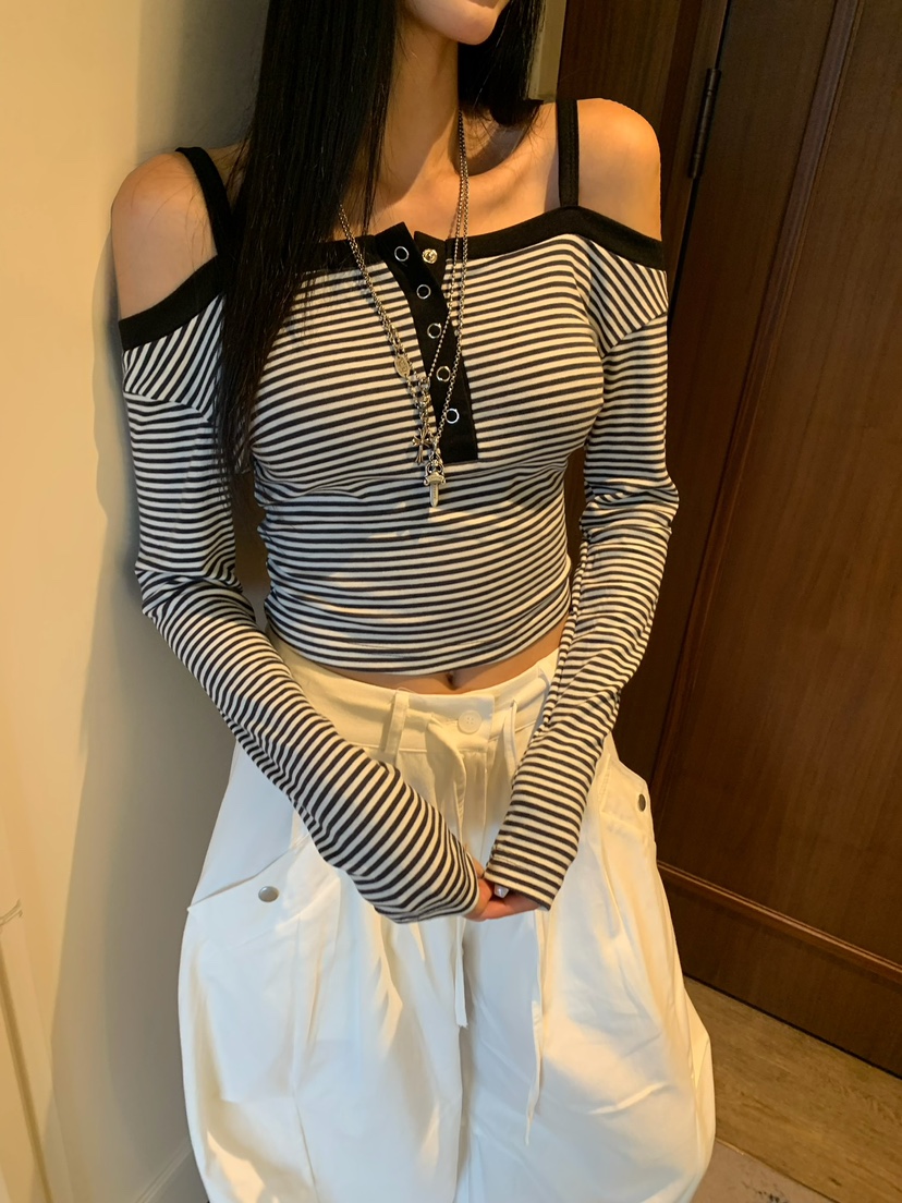 BADCALM東大門直郵女裝新款休閑時尚熱賣26夏季真品長袖T恤BADCALM長袖T恤