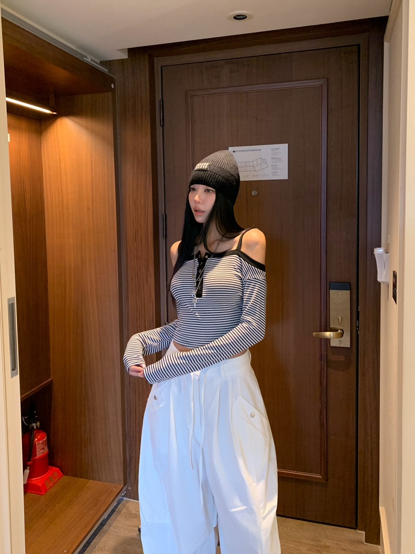 BADCALM東大門直郵女裝新款休閑時尚熱賣26夏季真品長袖T恤BADCALM長袖T恤