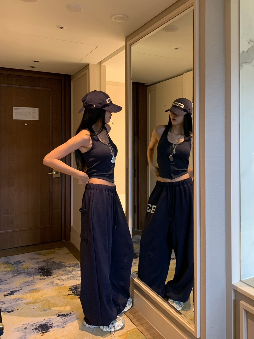 BADCALM韓國直郵女裝新品休閑人氣熱賣26夏季吊帶背心紐扣BADCALM吊帶/背心