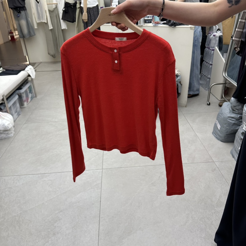 I MFACT韓國代購女裝新品推薦真品時尚熱賣長袖T恤安哥拉I MFACT長袖T恤圖色3