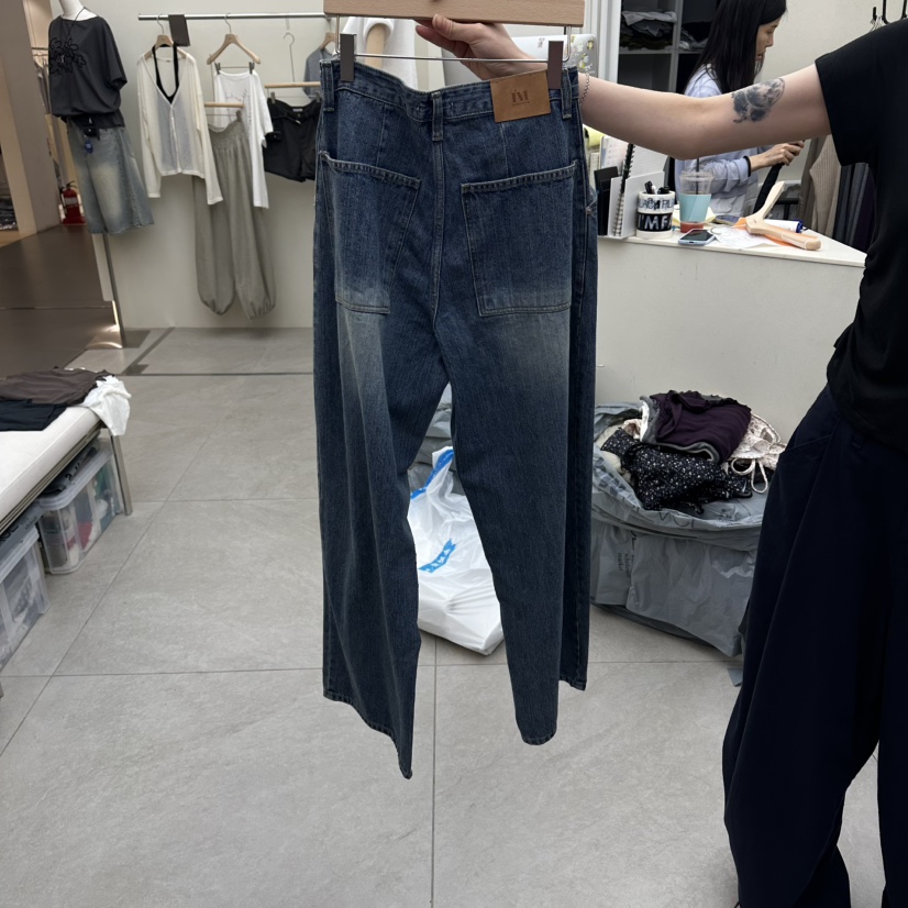 I MFACT韓國直郵女裝新品26夏季熱賣時尚人氣推薦牛仔褲I MFACT牛仔褲
