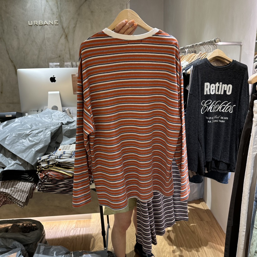 URBANE-P韓國直郵女裝新品人氣真品時尚26夏季熱賣長袖T恤URBANE-P長袖T恤