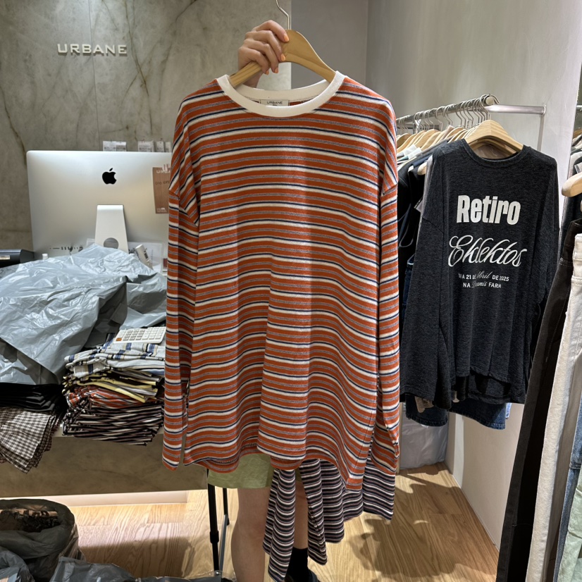 URBANE-P韓國直郵女裝新品人氣真品時尚26夏季熱賣長袖T恤URBANE-P長袖T恤圖色1